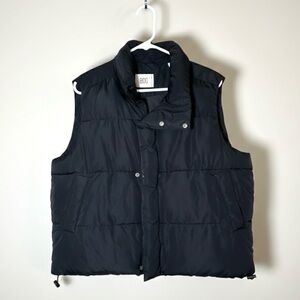BDG Oversized Boxy Fit Utility Black Puffer Vest Women’s Size XS Gorpcore